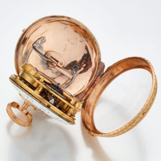 Early extremely rare French gold automaton watch Circa 1780