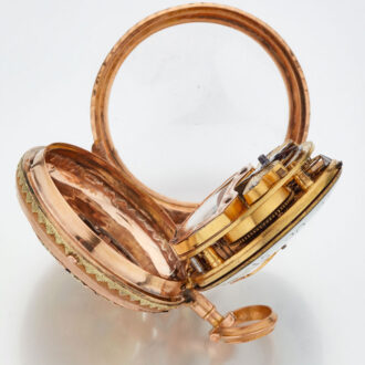 Early extremely rare French gold automaton watch Circa 1780