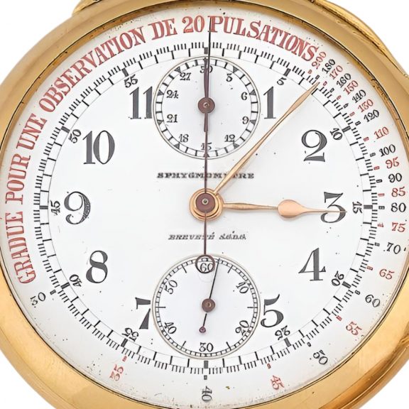 Rare Swiss 18K gold chronograph lever pocket watch Circa 1920 Rare Swiss 18K gold chronograph lever pocket watch Circa 1920