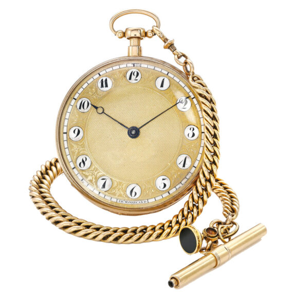 Swiss gold quarter repeating musical watch Circa 1780