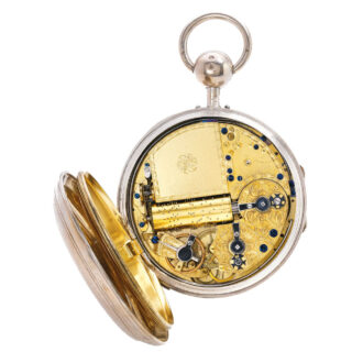 Swiss silver quarter repeating musical watch Circa 1820