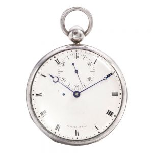 Rare French silver chronometer watch by Breguet Circa 1823