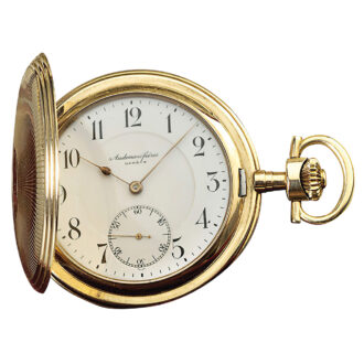 Swiss gold hunting cased pocket watch Circa 1900 Swiss gold hunting cased pocket watch Circa 1900