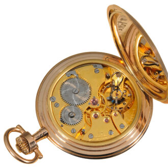 Swiss gold hunting cased pocket watch Circa 1900 Swiss gold hunting cased pocket watch Circa 1900