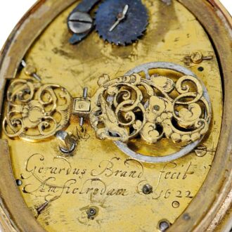 Dutch rare oval per-balance spring pendant watch Circa 1622