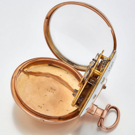 English gold verge watch with Masonic dial Circa 1810 English gold verge watch with Masonic dial Circa 1810