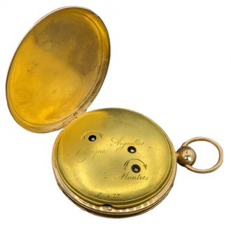 Swiss 18 carat rose gold musical repeating pocket watch Circa 1820