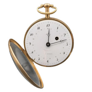 French 18K gold pocket watch with on demand striking Circa 1830