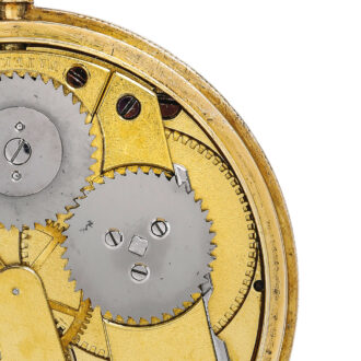 Rare Swiss gold watch with a miniature portrait Circa 1845