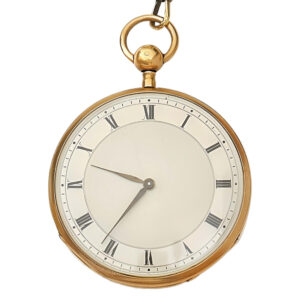 French 18K gold quarter repeating cylinder pocket watch Circa 1830