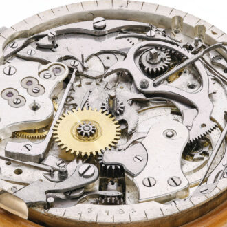 Rare Swiss gold minute repeating carillon watch Circa 1910