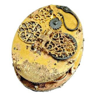 French early and rare oval pendant watch Circa 1620