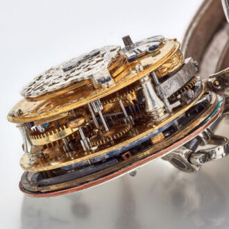 French early silver quarter repeating verge watch Circa 1725