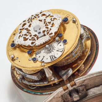 French early silver quarter repeating verge watch Circa 1725