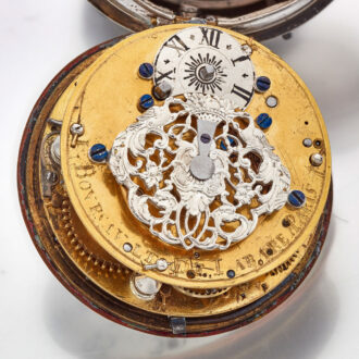 French early silver quarter repeating verge watch Circa 1725