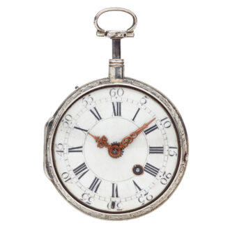 French early silver quarter repeating verge watch Circa 1725