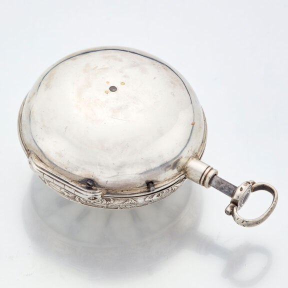 French early silver quarter repeating verge watch Circa 1725 French early silver quarter repeating verge watch Circa 1725