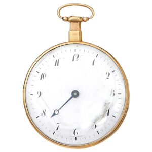 French 18 carat gold quarter repeating pocket watch Circa 1820