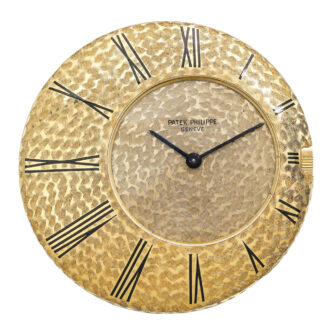 Swiss 18k yellow gold asymetric keyless watch Circa1970 