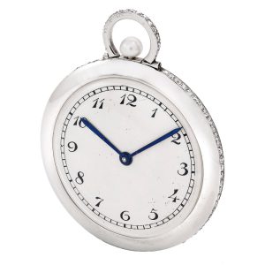 Fine Swiss platinum and diamond set lever pocket watch Circa 1930