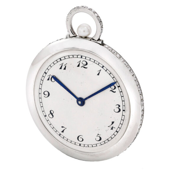 Fine Swiss platinum and diamond set lever pocket watch Circa 1930