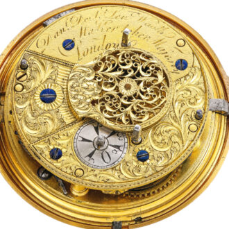 English clock watch verge for the Turkish market Circa 1795