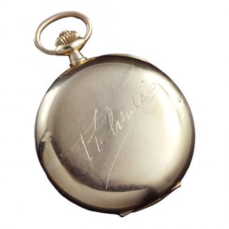Swiss gold open faced tachymeter chronograph Circa 1910 Swiss gold open faced tachymeter chronograph Circa 1910