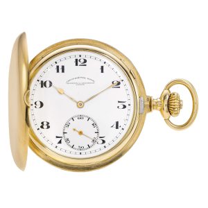 Swiss gold hunting cased watch Chronometre Royal Circa 1900