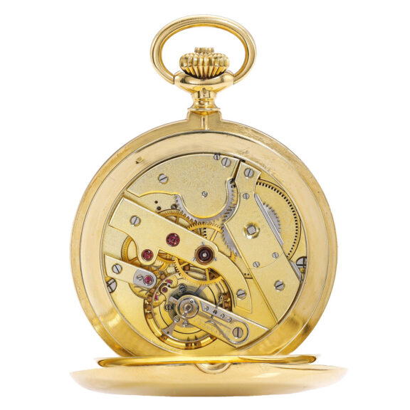 Swiss gold hunting cased watch Chronometre Royal Circa 1900 Swiss gold hunting cased watch Chronometre Royal Circa 1900
