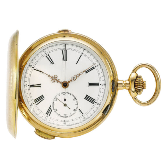 Swiss gold quarter repeating chronograph Circa 1900