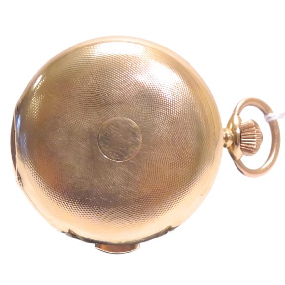 Swiss 18K gold minute repeating chronograph watch Circa 1900 Swiss 18K gold minute repeating chronograph watch Circa 1900