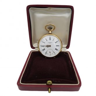 French 18K yellow gold pocket chronometer watch Circa 1920 French 18K yellow gold pocket chronometer watch Circa 1920