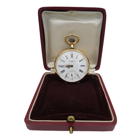 French 18K yellow gold pocket chronometer watch Circa 1920 French 18K yellow gold pocket chronometer watch Circa 1920