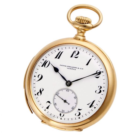 Swiss 18K yellow gold minute repeating lever watch Circa 1905