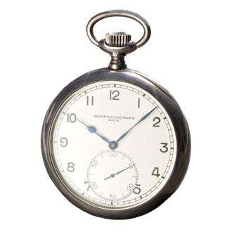 Swiss silver deck watch for the british Royal Navy Circa 1945