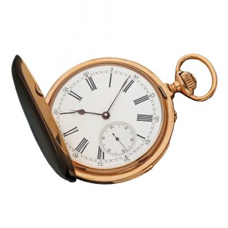 Swiss 18K gold quarter repeating lever pocket watch Circa 1893
