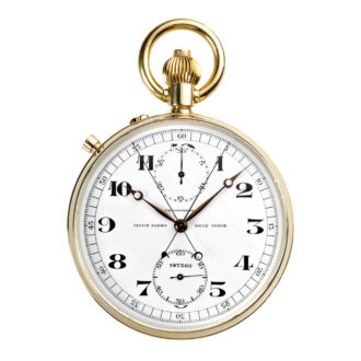 Swiss gold deck chronometer with chronograph Circa 1956
