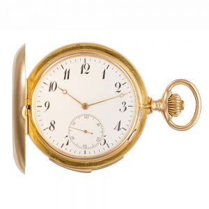 Fine Swiss 18 carat gold minute repeating watch Circa 1900