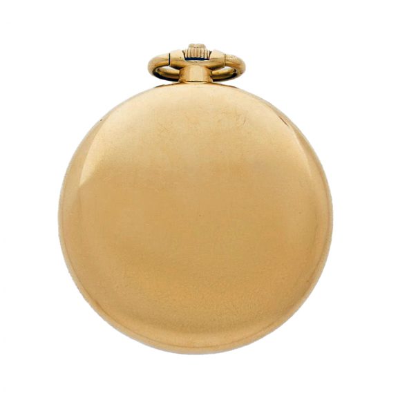 French gold pocket watch with chronograph and tachymeter Circa 1930 French gold pocket watch with chronograph and tachymeter Circa 1930