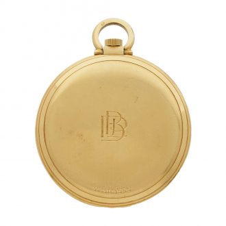 Swiss 18 carat gold open faced lever dress watch Circa 1955
