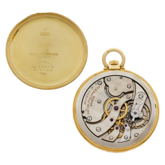 Swiss 18 carat gold open faced lever dress watch Circa 1955 Swiss 18 carat gold open faced lever dress watch Circa 1955