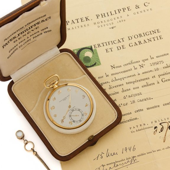 Swiss 18K yellow gold Breguet type dress watch Circa 1946 Swiss 18K yellow gold Breguet type dress watch Circa 1946