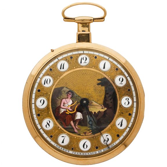 Swiss 18K gold quarter repeating verge pocket watch Circa 1810 Swiss 18K gold quarter repeating verge pocket watch Circa 1810