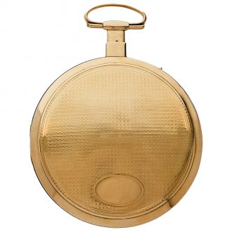 Swiss 18K gold quarter repeating verge pocket watch Circa 1810 Swiss 18K gold quarter repeating verge pocket watch Circa 1810
