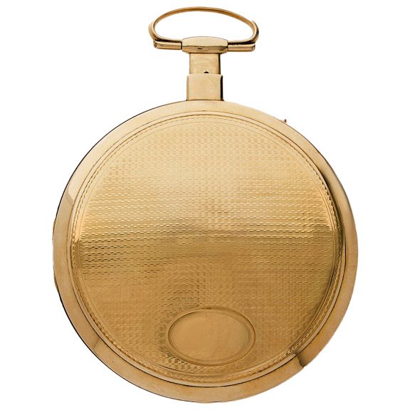 Swiss 18K gold quarter repeating verge pocket watch Circa 1810 Swiss 18K gold quarter repeating verge pocket watch Circa 1810