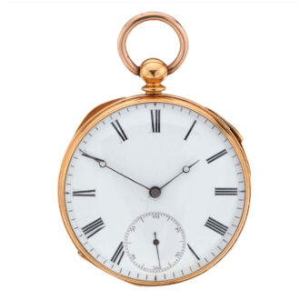 English gold quarter repeating lever watch Circa 1860