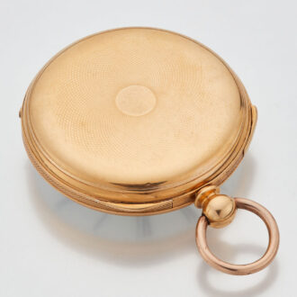 English gold quarter repeating lever watch Circa 1860
