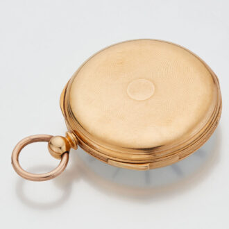 English gold quarter repeating lever watch Circa 1860