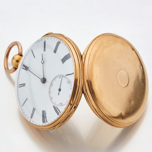 English gold quarter repeating lever watch Circa 1860 English gold quarter repeating lever watch Circa 1860