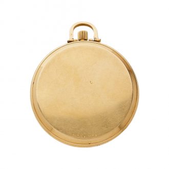 Swiss 18 carat gold open faced lever dress watch Circa 1960